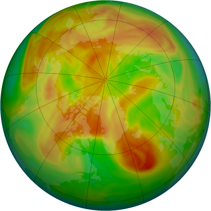 Arctic ozone map for 05 May 2006